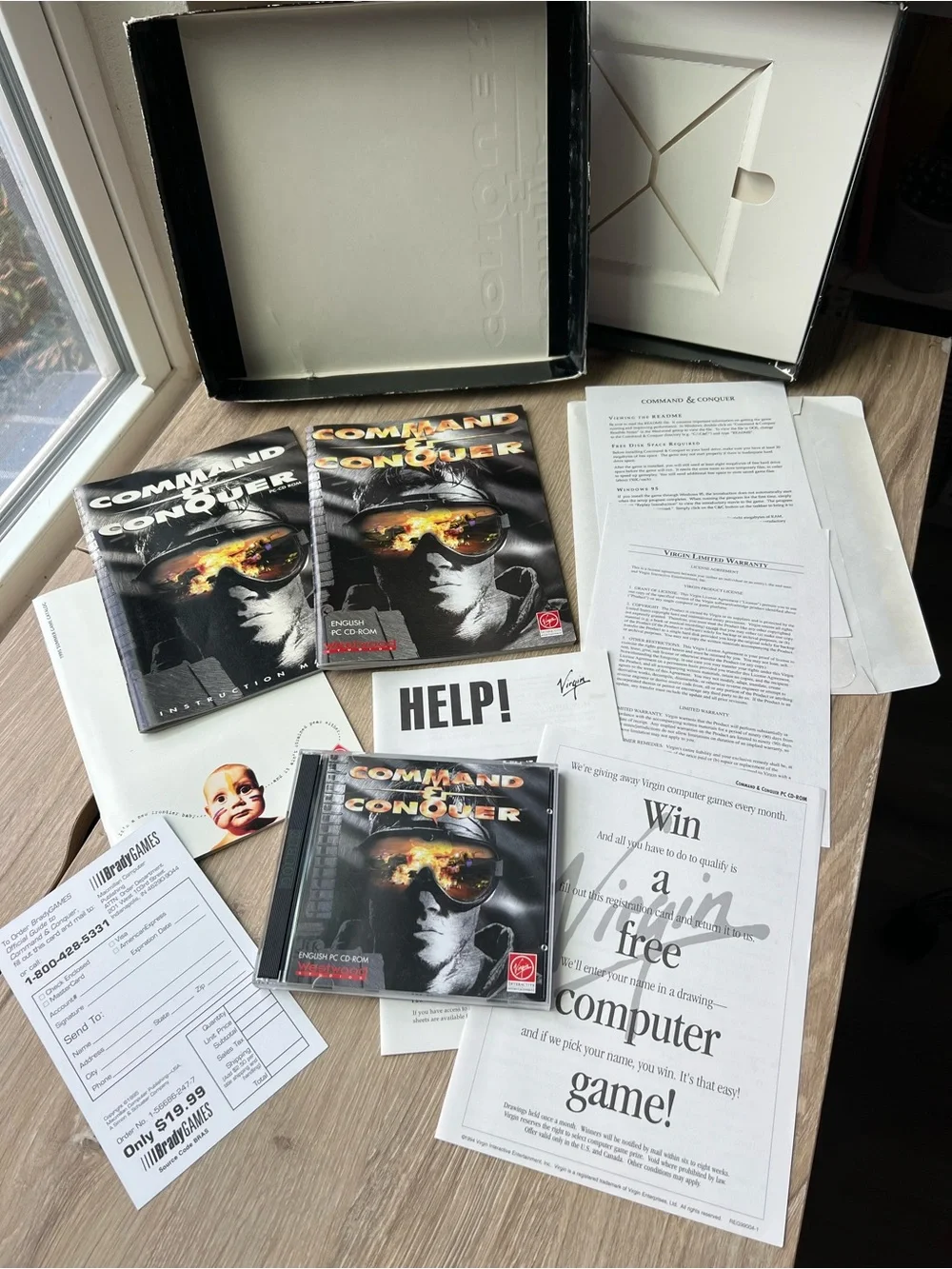 Command & Conquer + Covert Operations PC Big Box CD-ROM Westwood Set